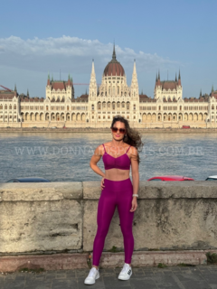 Conjunto Top e Legging Canelado Glamour na internet