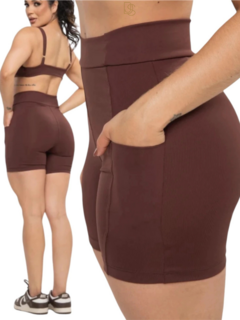 Short Run Bolsos Laterais
