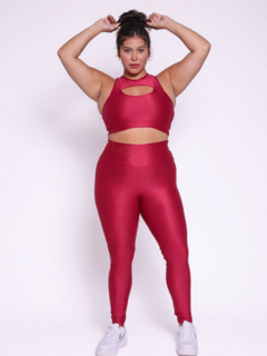 Conjunto Top e Legging Canelado Plus - comprar online