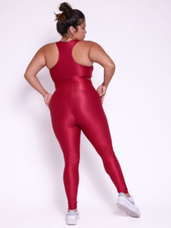 Conjunto Top e Legging Canelado Plus na internet