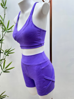 Conjunto Top e Short Jacquard Premium Fit