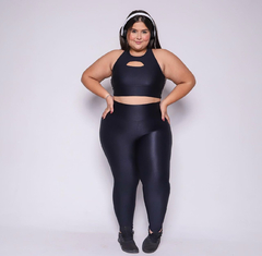 Conjunto Top e Legging Canelado Plus na internet