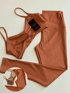 Conjunto Top e Legging Canelado - Loja Donna Jô Sports & Stilus