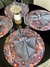 Kit Coração Flores Quadrados Marinho - comprar online