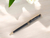 Caneta preta com detalhes dourados Personalizada com nome