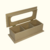 Caja de té 3 div con bisagra y tapa calada