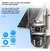 Camara Ip Robotica Wifi Exterior Seisa Con Panel Solar Color Negro - comprar online