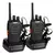 Walkie Talkie Radio Pack 2 Unid Portatil Transmisor Receptor Color Negro