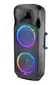 Parlante Inalámbrico Bt Leds Radio Fm + Control Noga Tornado Color Negro - comprar online