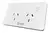 Enchufe Inteligente Embutir Doble Baw C/ Interruptor Wifi Color Blanco