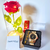 Kit Relógio redondo Dourado fundo preto - Feminino - comprar online
