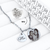 Pulseira Fotogravação 2 ping - Personalizado - AÇO PRATA na internet