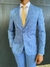 Terno Poliviscose Azul Ceano Xadrez |Charmeterno| - comprar online