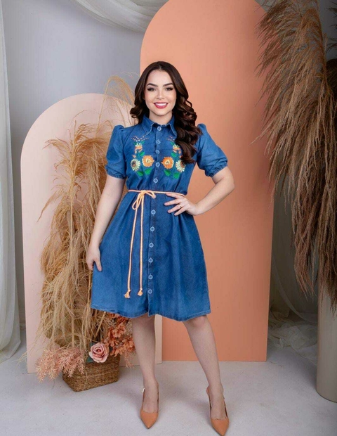 VESTIDO JEANS BORDADO