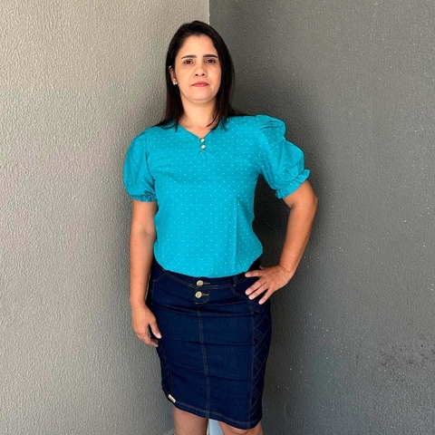 BLUSA AZUL POÁ
