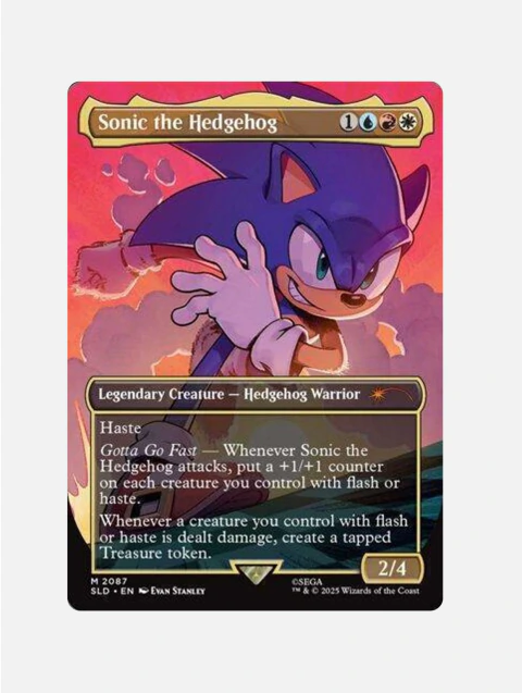 Sonic the Hedgehog #2087 - Inglês (2025) Secret Lair x Sonic - Card avulso
