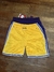 Short just don NBA ( Los Ángeles Lakers amarillo) - comprar online
