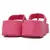 Sandália Feminina Plataforma Rosa