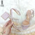 Sandália Feminina Vizzano Salto Quadrado Tira Strass Bloco 6,5 cm - Ellen Giri Calçados