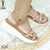 Sandália Feminina Casual Papete Flat Vizzano 4 cm