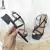 Sandália Feminina Social Vizzano Detalhe no Dedo Salto Baixo Quadrado 4 cm - Ellen Giri Calçados