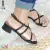 Sandália Feminina Social Vizzano Detalhe no Dedo Salto Baixo Quadrado 4 cm