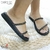 Sandália Feminina Papete Birken Tiras com Strass Beira Rio - comprar online