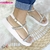 Sandália Feminina Papete Moleca Com Brilho - comprar online