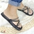 Sandália Feminina Papete Beira Rio FlatForm Tira com Strass Brilho - comprar online