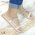 Sandália Feminina Papete Beira Rio FlatForm Tira com Strass Brilho - comprar online