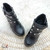 Bota Feminina Moleca Coturno Salto Alto Cano Curto Sola Tratorada 11 cm na internet