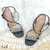 Sandália Feminina Vizzano Salto Bloco Quadrado 8 cm - loja online