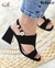 Sandália Feminina Social Bebecê De Salto Quadrado Detalhe no Salto 8,5 cm - comprar online