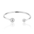 Bracelete Esfera Amanda - Aço Inox - 10.126-ALG - Maria Santorini Acessórios