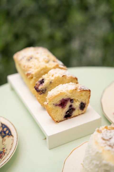 Budín de Vainilla y arándanos
