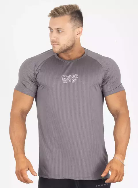 Camiseta Crown Dry Fit ice Raio Grafite