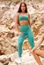 CONJUNTO LEGGING CROSS OVER + TOP INSPIRE CHÁ VERDE