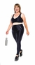 Legging Plus Size Zíper Reflect - Preto