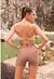 CONJUNTO SHORTS SHAPE FITNESS + TOP BASIC LOVE CAPPUCCINO + COFFEE - comprar online