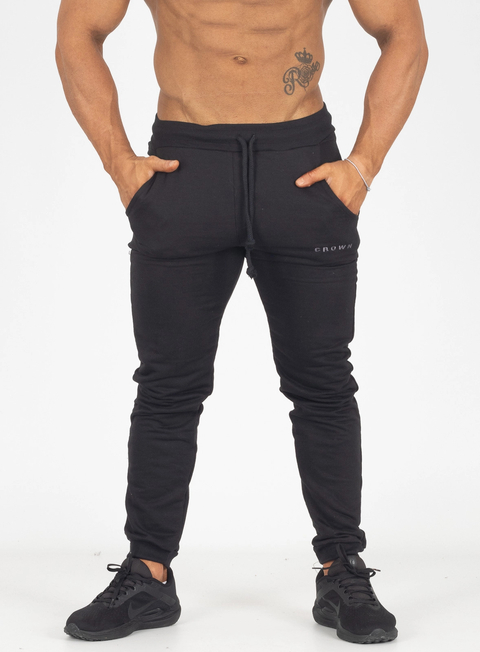 Calça Crown Training Moletom Dark Preto