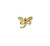 Libélula Ouro 18k Push Pin