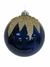 Bola azul decoração com champagne - kit com 2