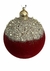 Bola vermelha decorada - kit com 3