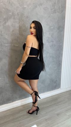 Conjunto canelado - Preto - comprar online
