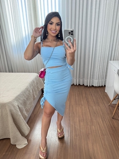Conjunto canelado - Azul bebê na internet