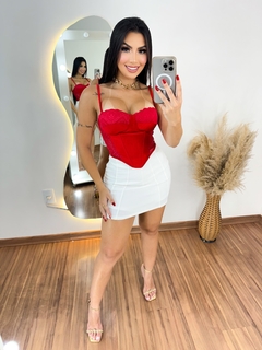Corset acetinado