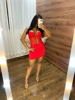 Conjunto Tule - vermelho - loja online