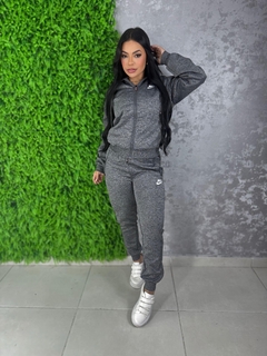 Conjunto Peluciado Neoprene - Cinza - Loja Morena Mix
