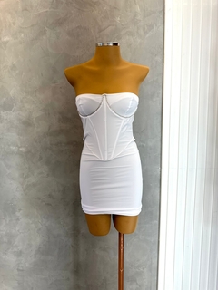 Vestido acetinado strass - Loja Morena Mix