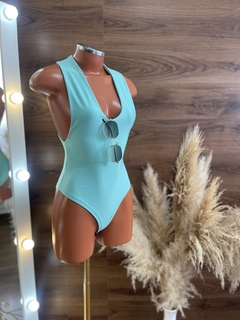 Body cavado - verde água - comprar online